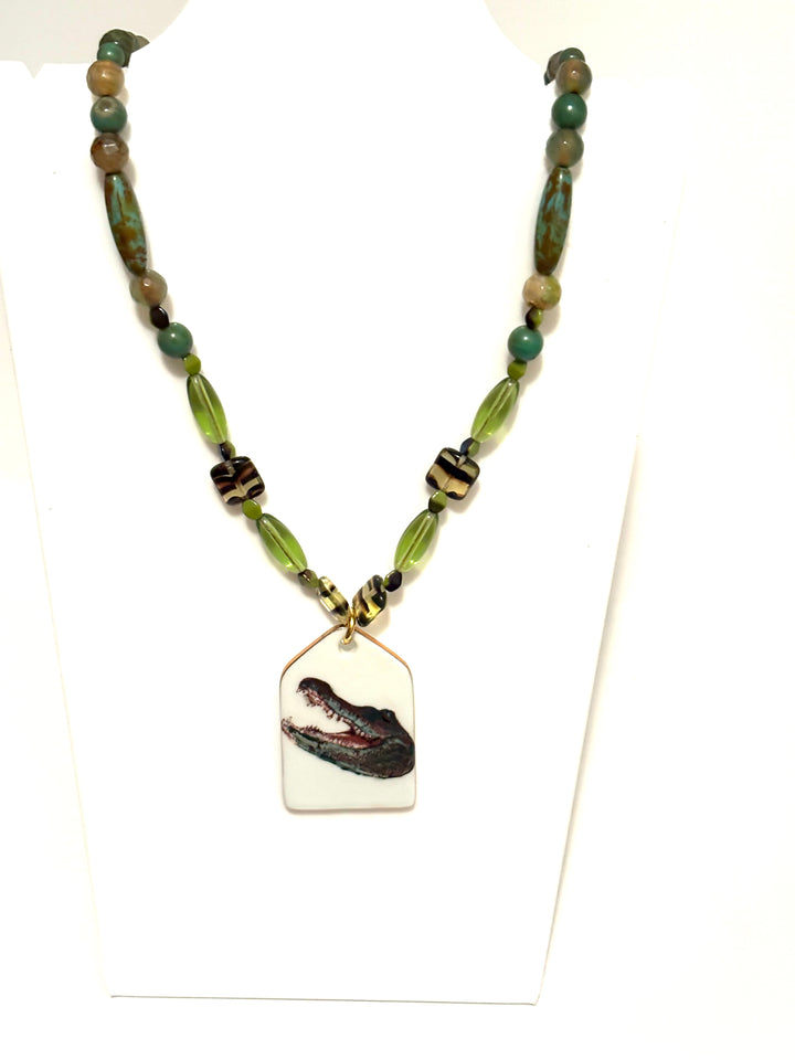 Necklace Gator Green Game Day