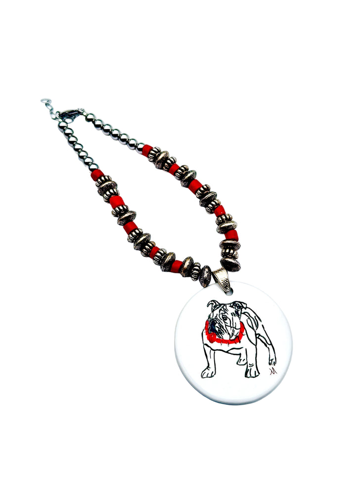 Georgia Bulldog Game Day Choker Necklace