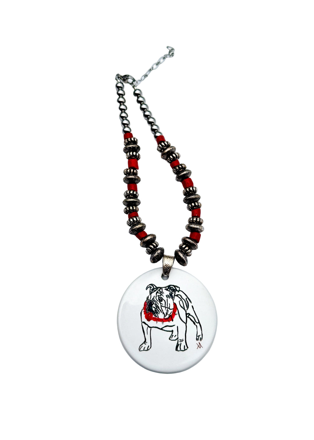 Georgia Bulldog Game Day Choker Necklace