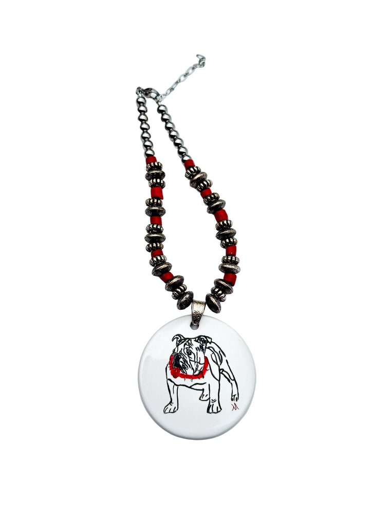 Georgia Bulldog Game Day Choker Necklace