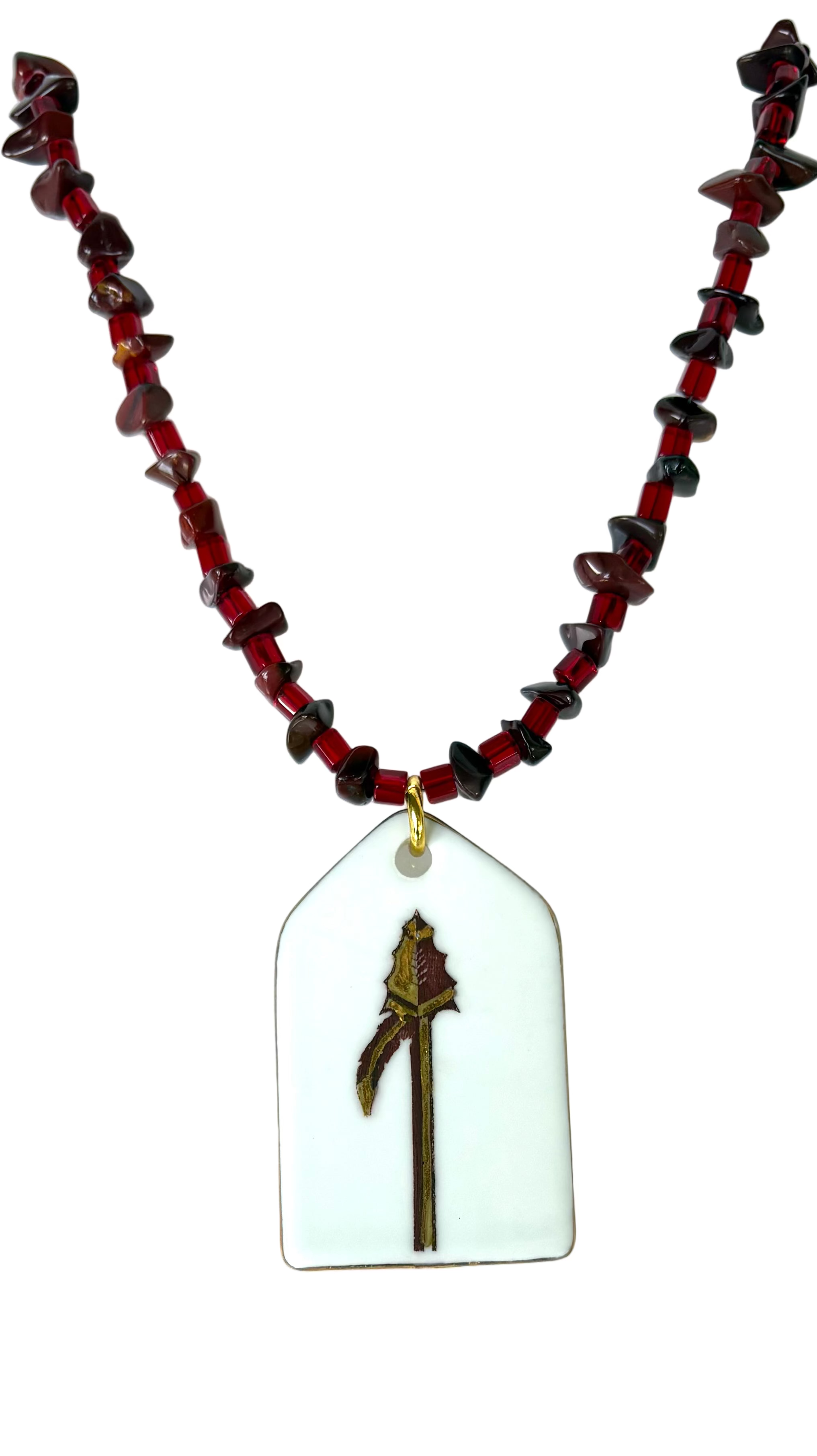 Game Day Necklace Spear Mascot College Football Jewelry