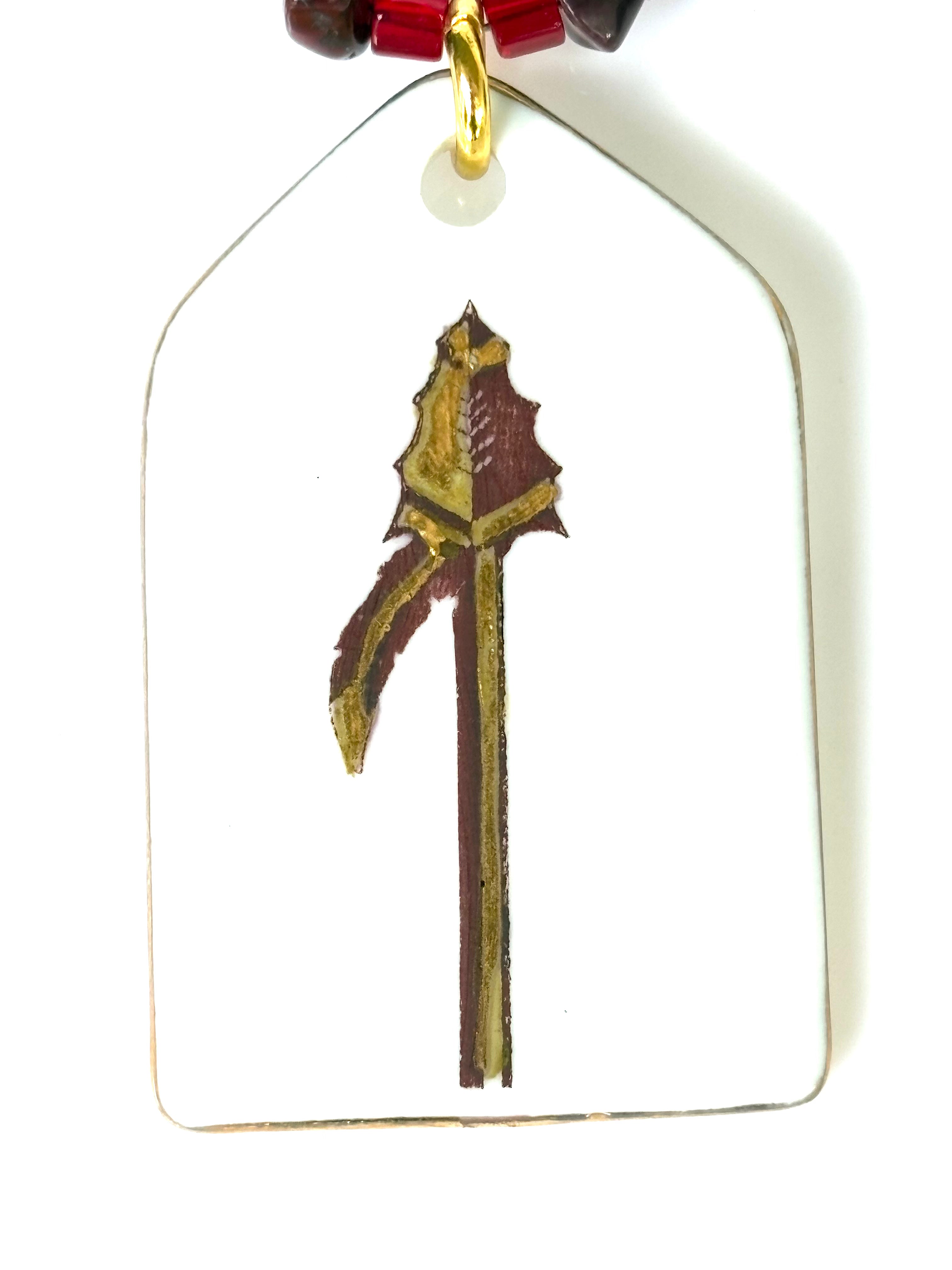Game Day Necklace Spear Mascot College Football Jewelry