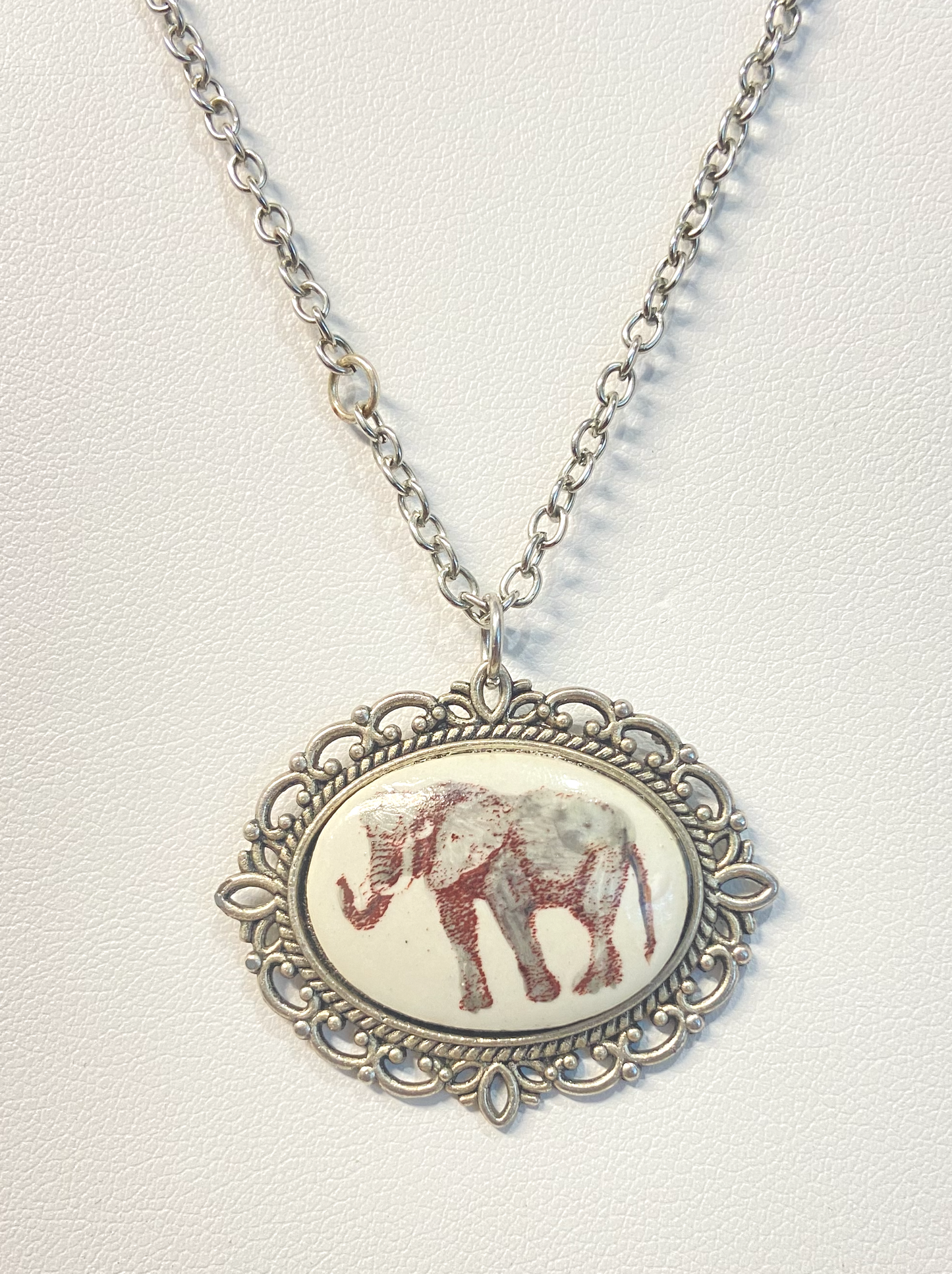 SPIRIT NECKLACE, GIFT FOR MOM, ELEPHANT JEWELRY, FOOTBALL NECKLACE