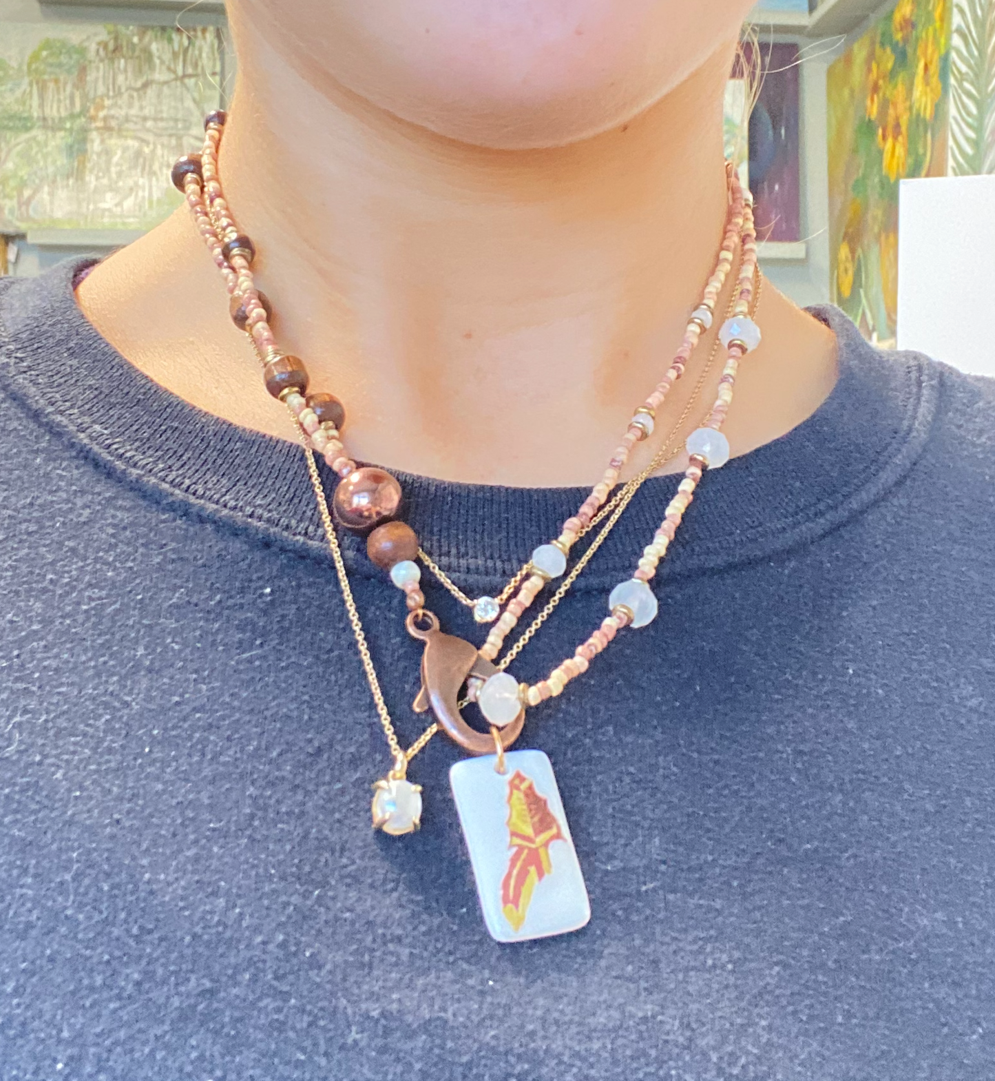 GIFT FOR A GAME DAY LOVER, SPIRIT NECKLACE