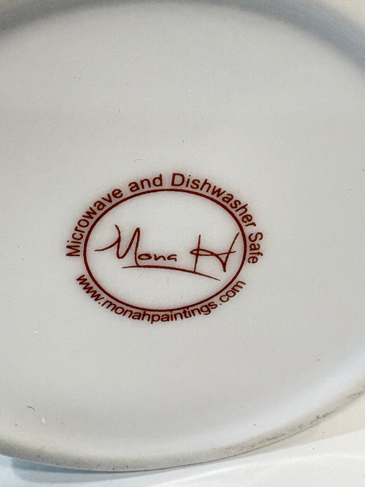 White Porcelain Jaguar Mug