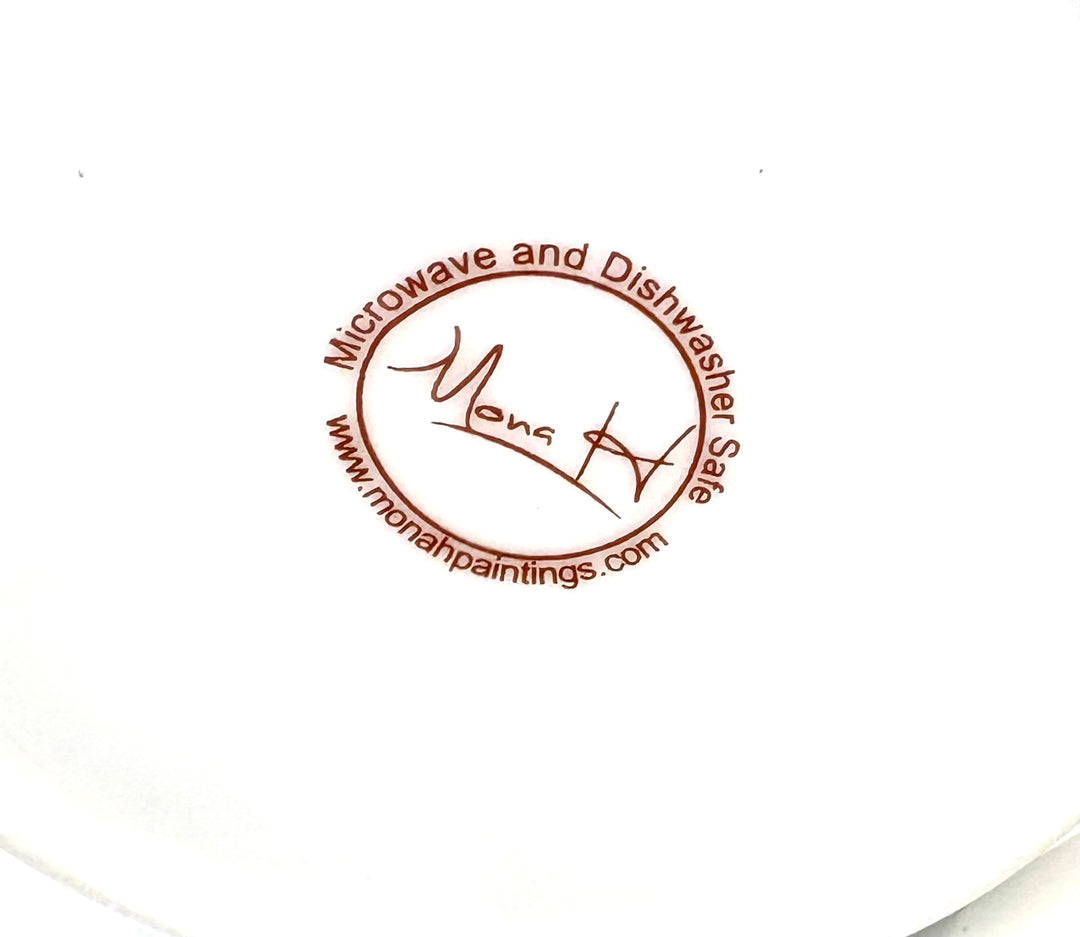 White Porcelain Plate with the words JAGS