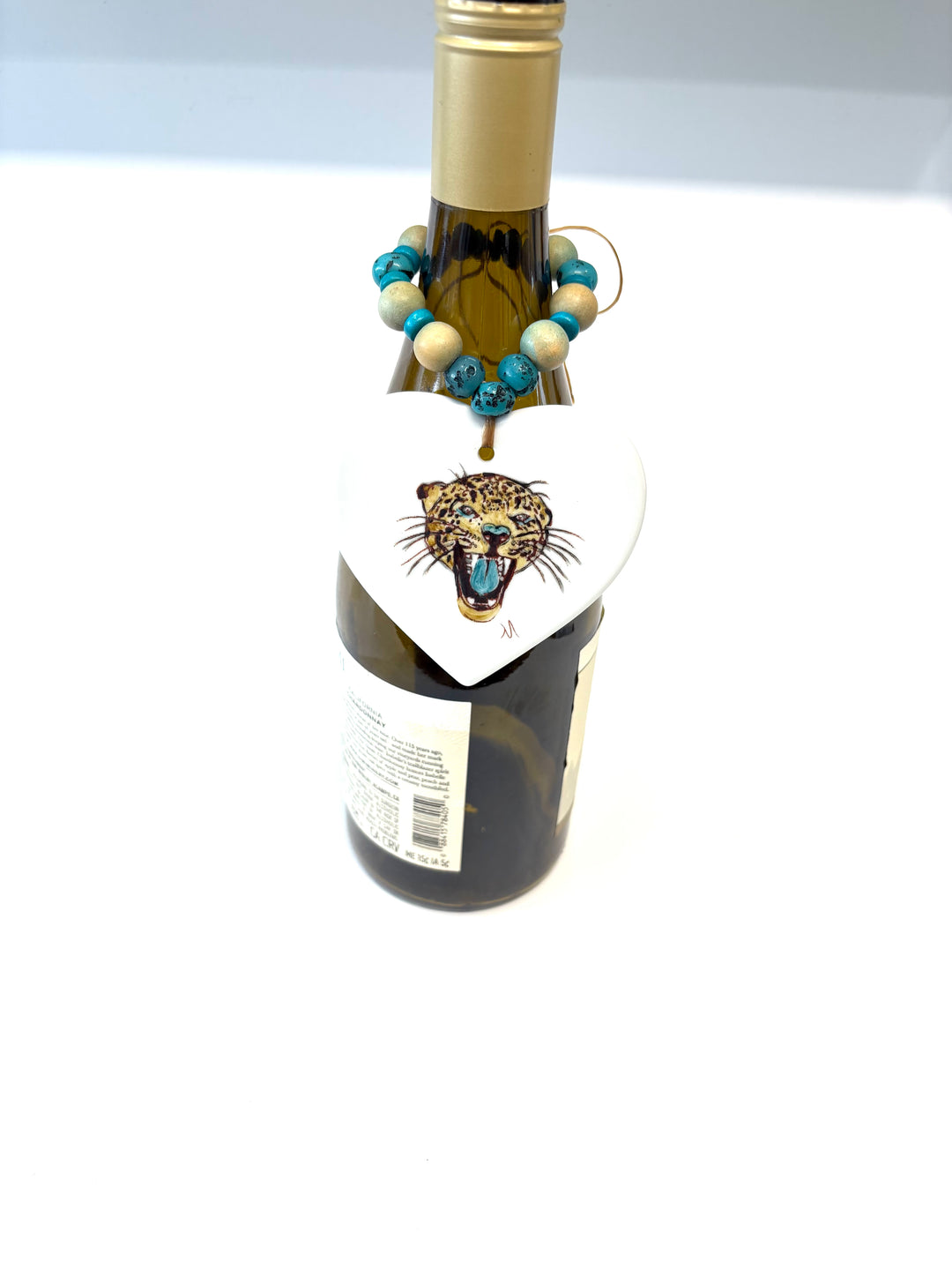 Jaguar Porcelain Beverage Tag Barware Drink Charms
