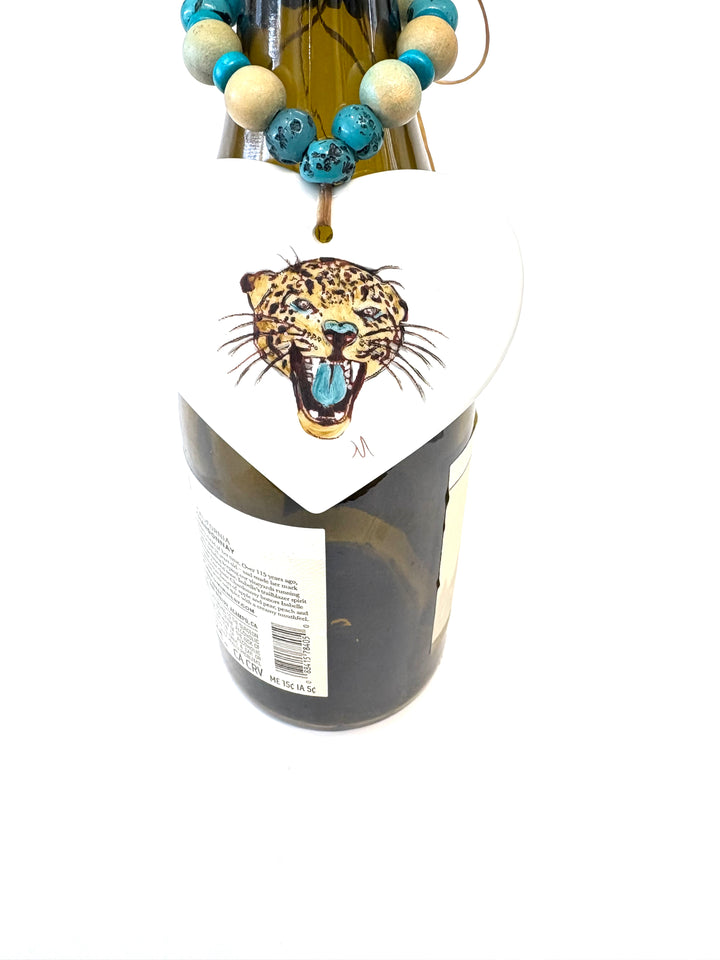 Jaguar Porcelain Beverage Tag Barware Drink Charms