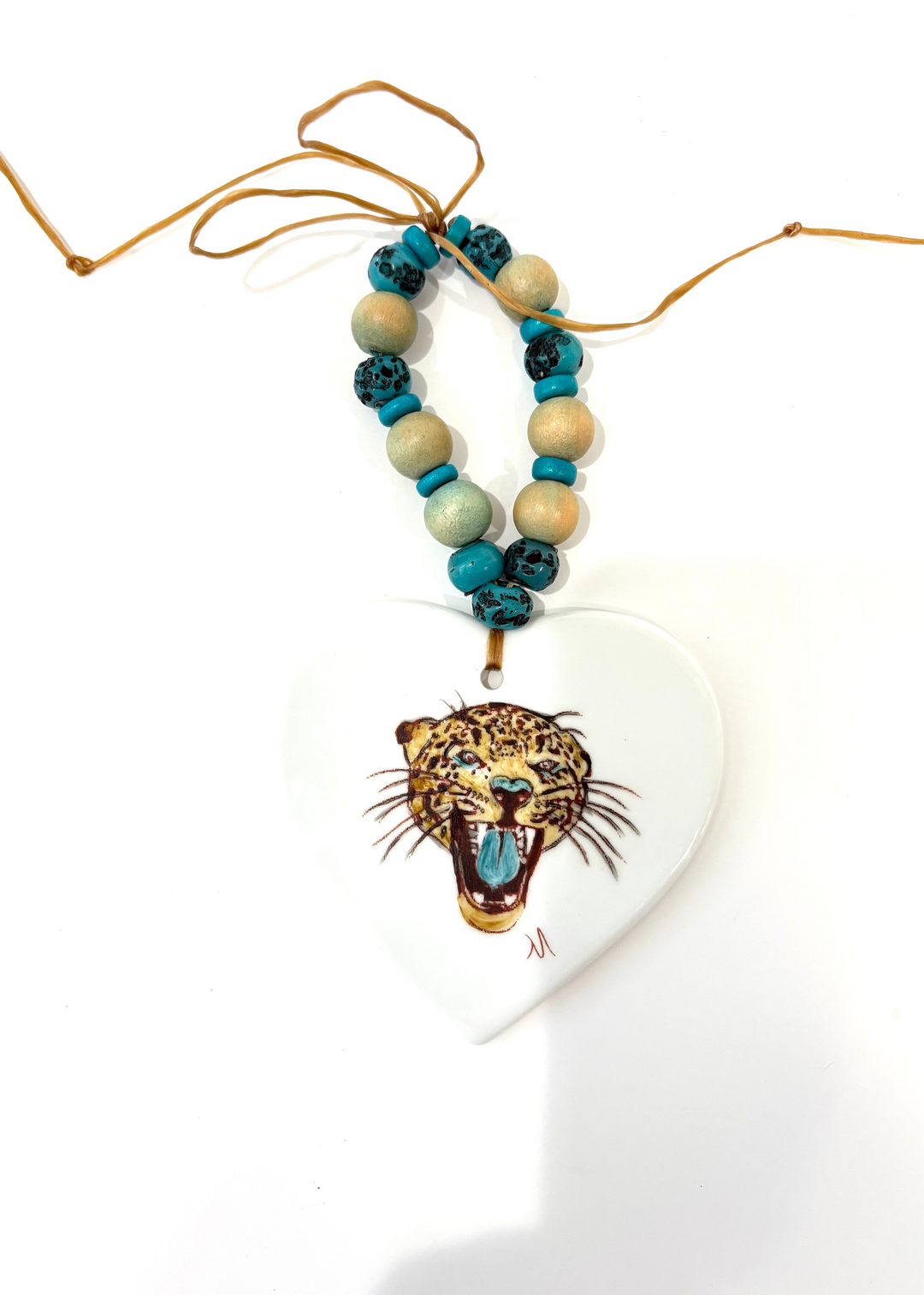 Jaguar Porcelain Beverage Tag Barware Drink Charms