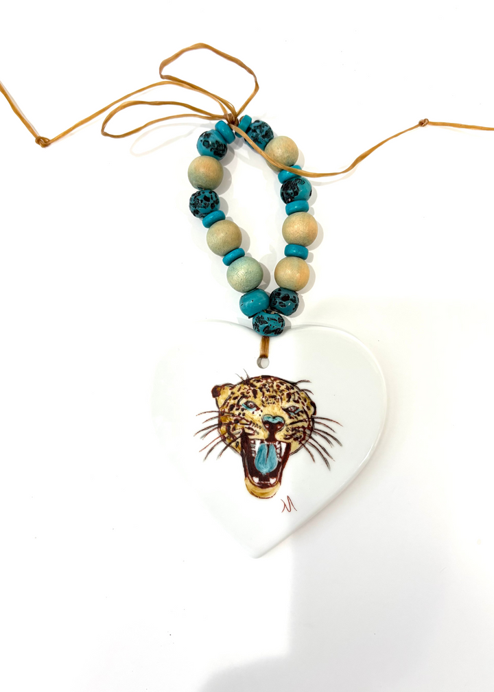Jaguar Porcelain Beverage Tag Barware Drink Charms