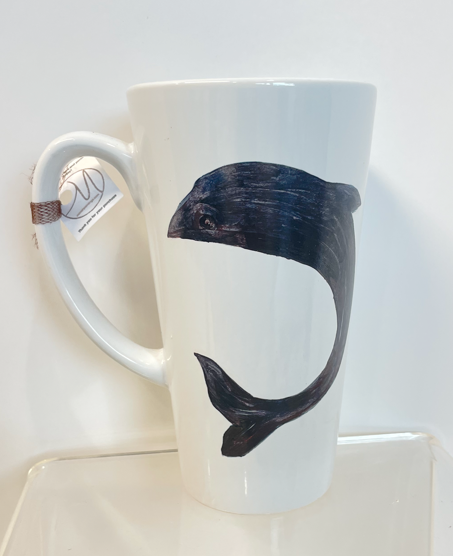 Whale latte mug