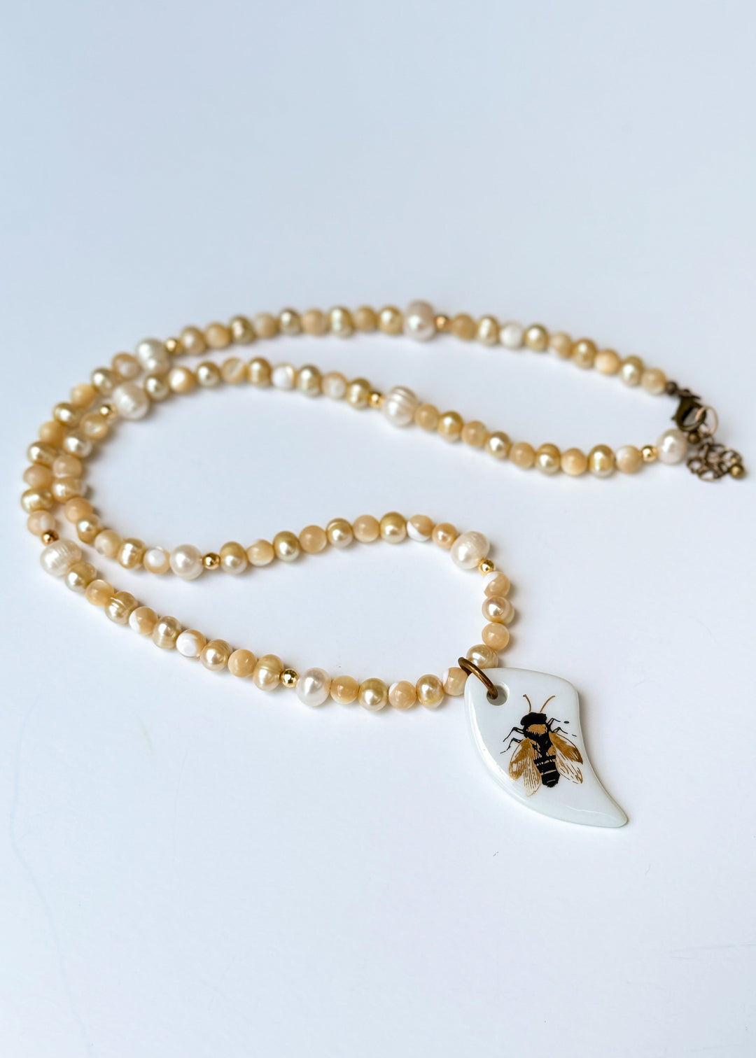 Bee Pearl Necklace