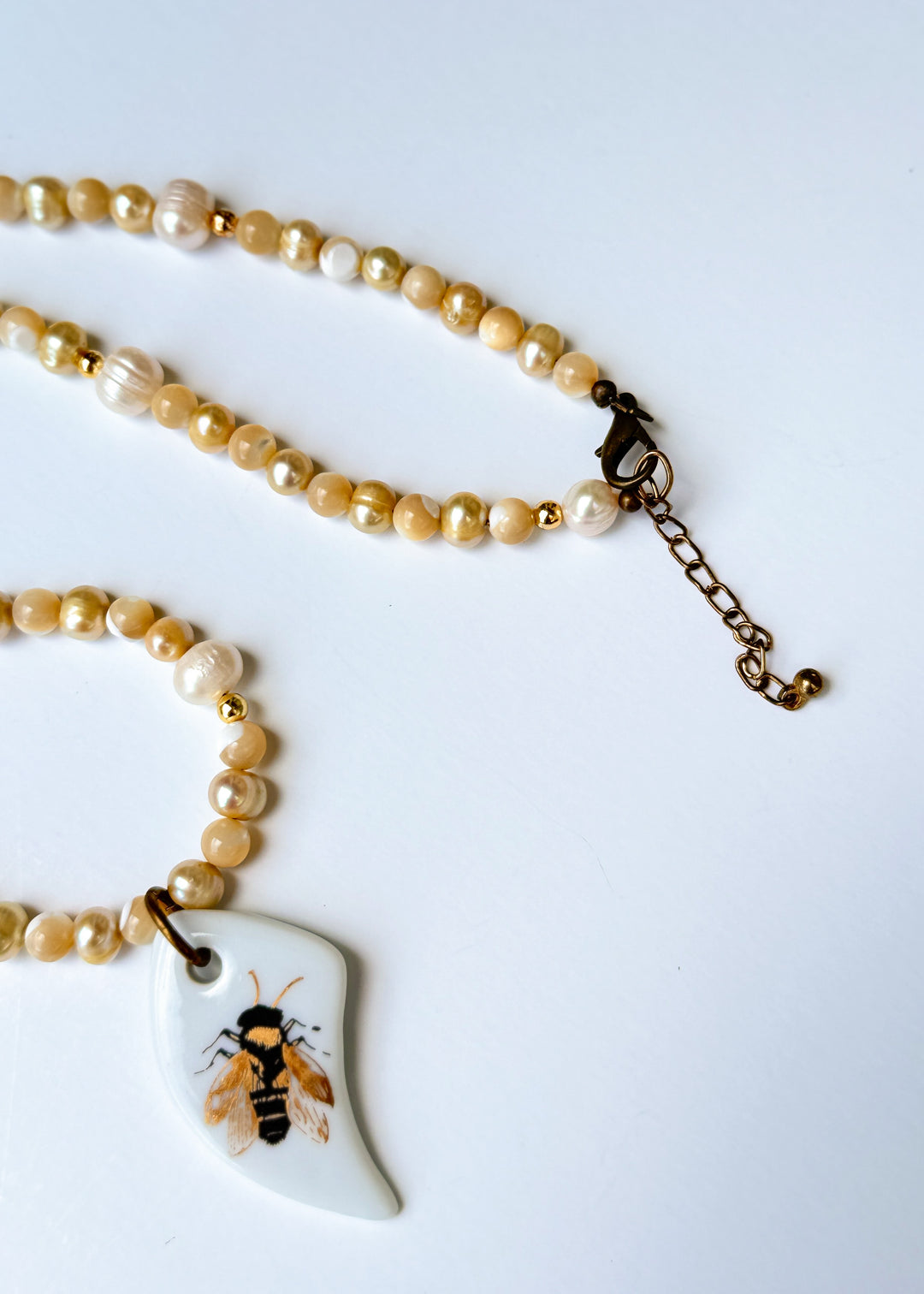Bee Pearl Necklace