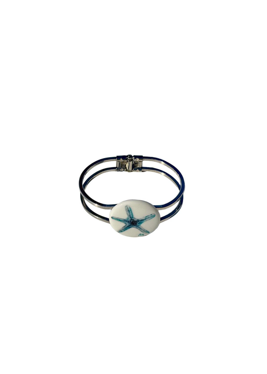 Starfish Pendant Stainless Steel Bangle