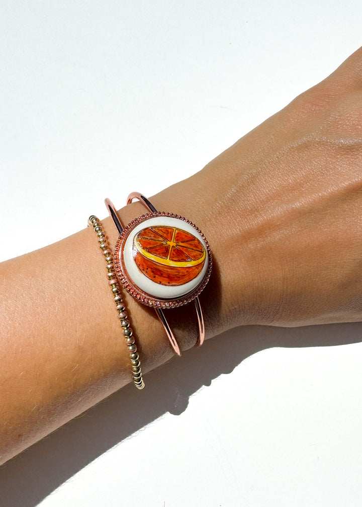 Orange Coastal Bracelet Rose Gold