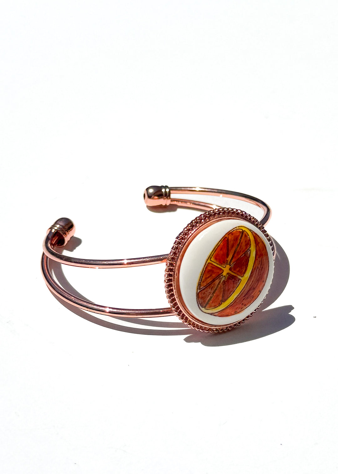 Orange Coastal Bracelet Rose Gold