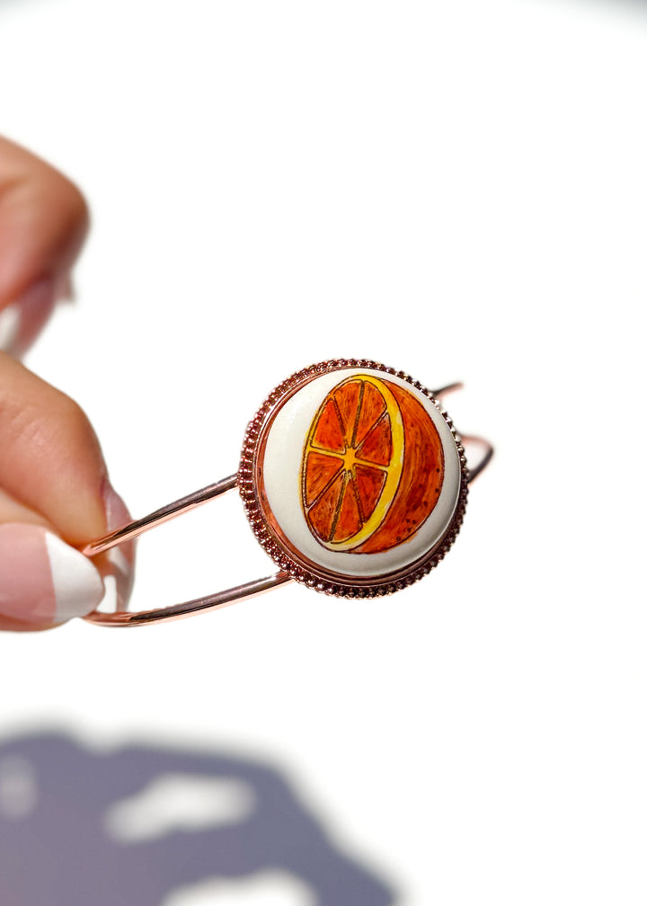 Orange Coastal Bracelet Rose Gold