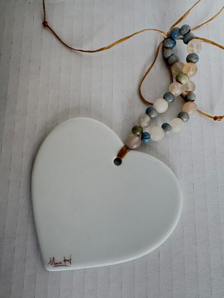 Blue Pickleball Rackets Porcelain Wine Charm by MadebyMonaH