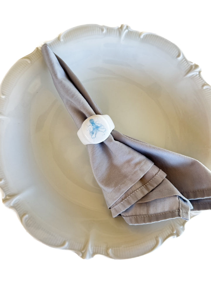Coastal Blue Napkin Rings