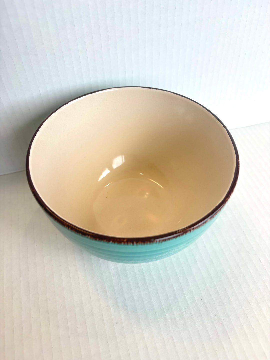 Hand-Painted Butterfly Porcelain Bowl – Coastal Aqua Serving Bowl by MadebyMonaH