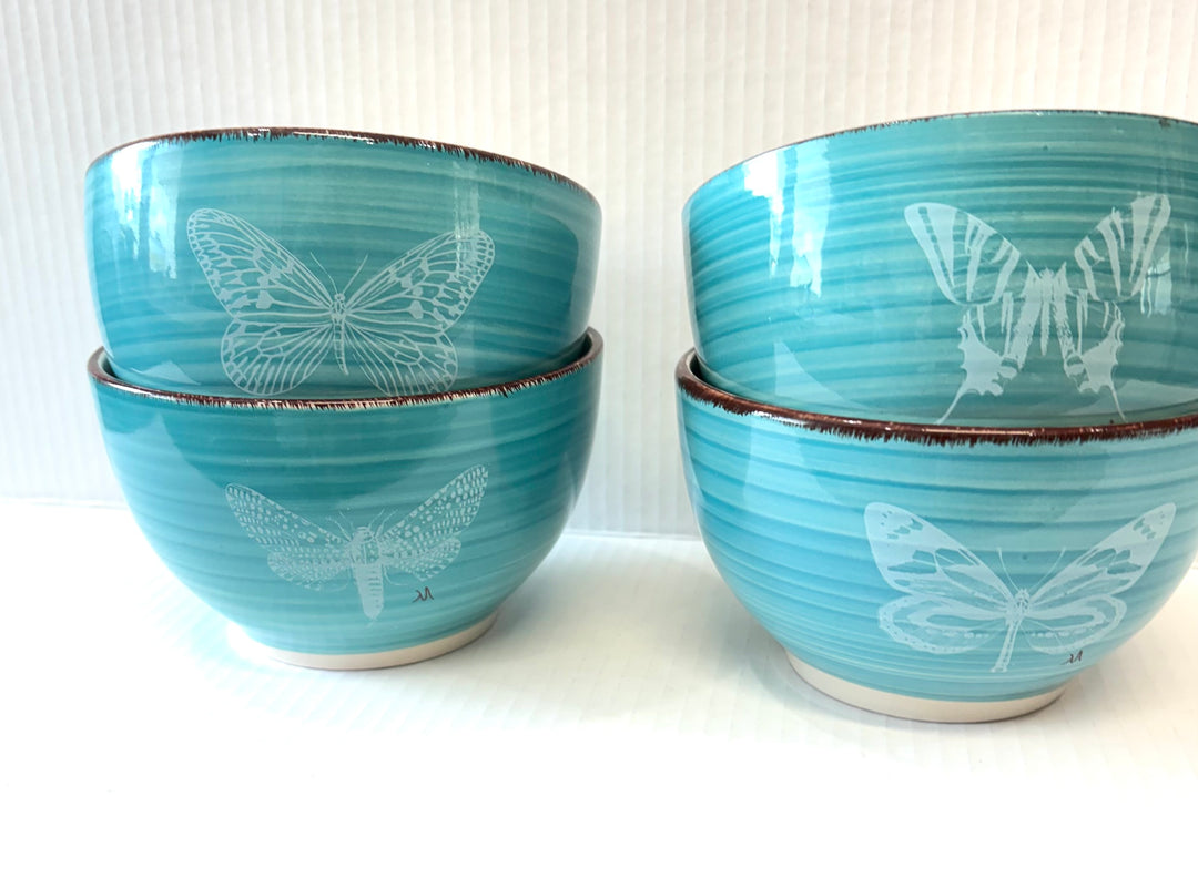 Butterfly Breeze Turquoise Bowl Collection