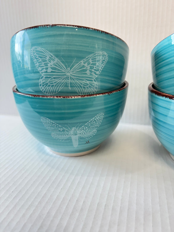 Butterfly Breeze Turquoise Bowl Collection