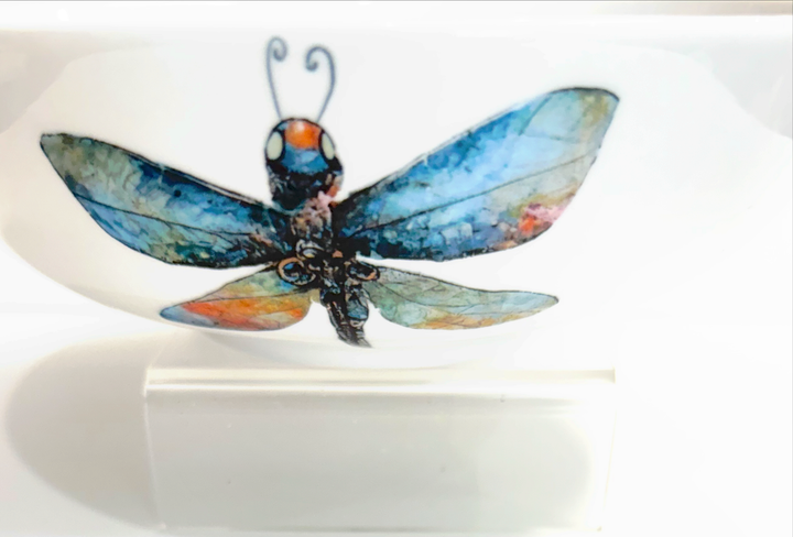 Garden Dragonfly Porcelain Bowl Collection – Elegant Outdoor Tablescape