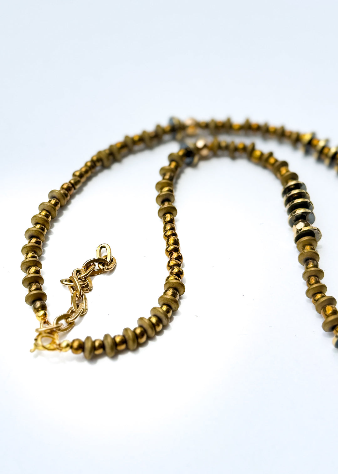 Starfish Porcelain Pendant Beaded Necklace