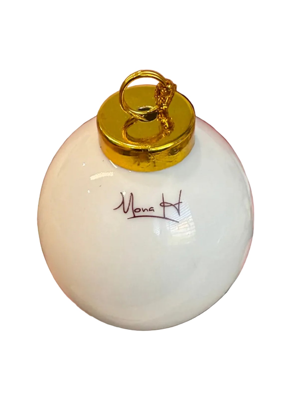 Hand-Painted Nutcracker Porcelain Christmas Ornament