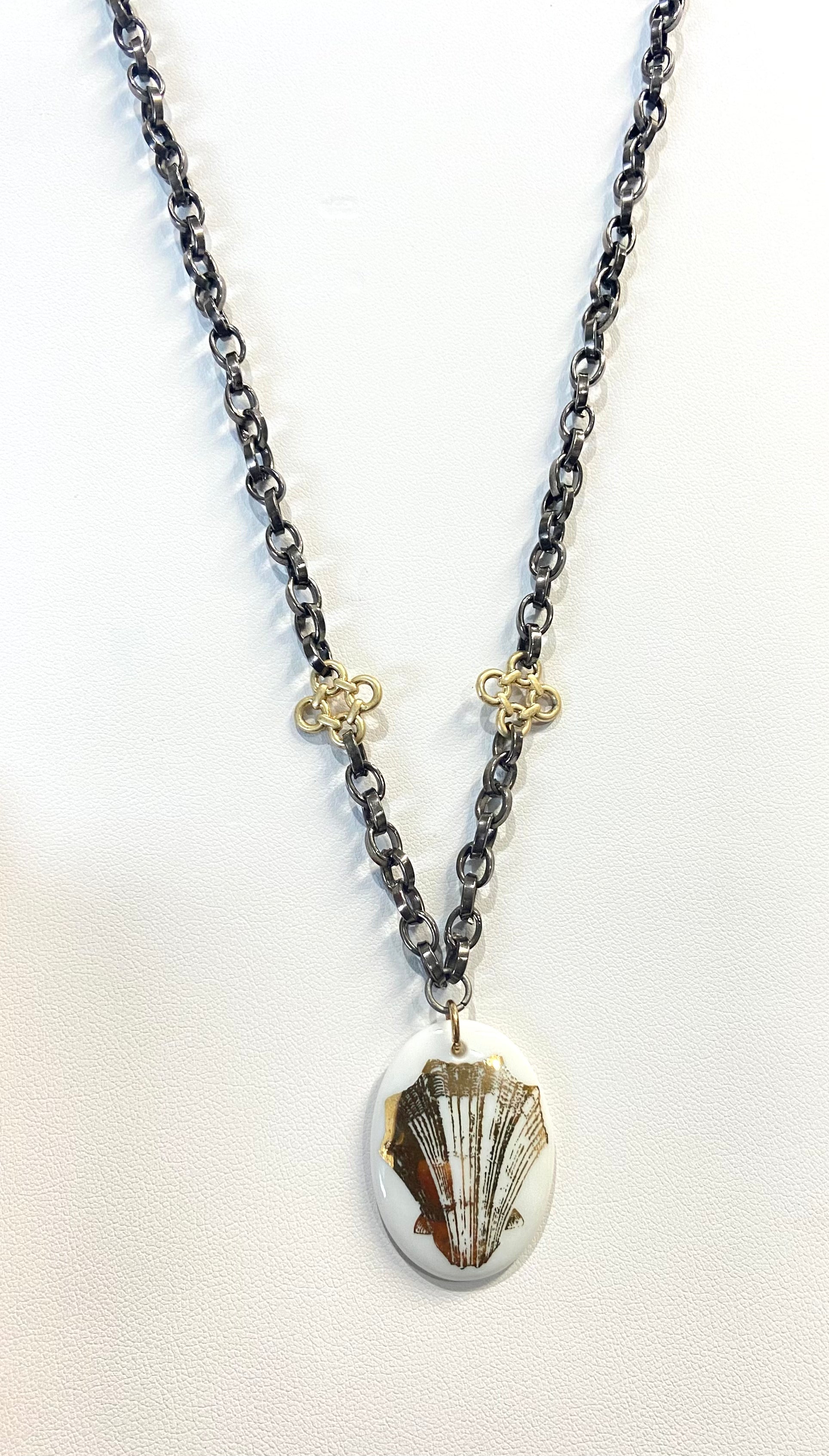 Seashell Necklace Gold Seashell Beach Lover jewelry Chain