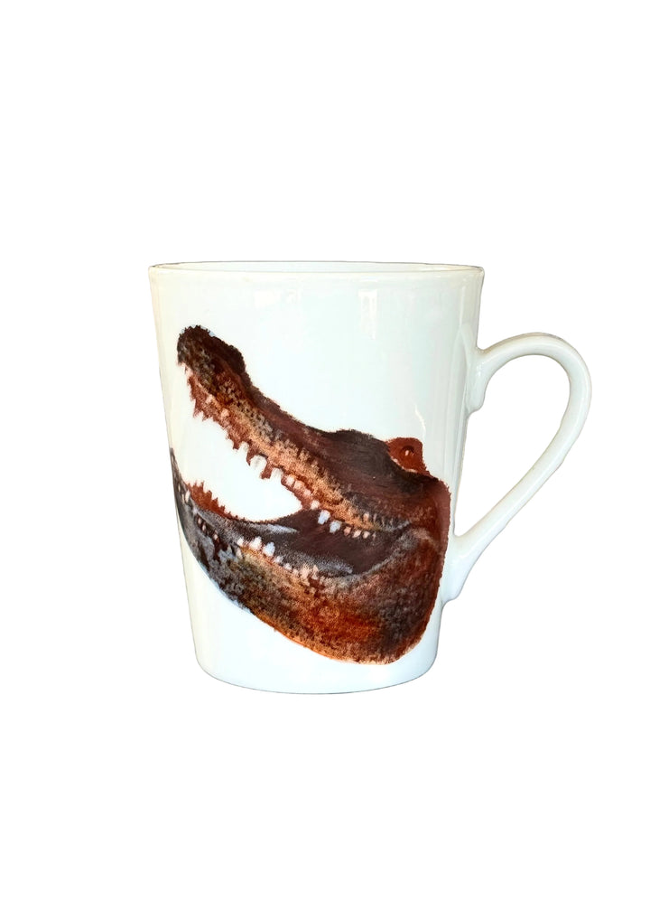 Florida Gator Hand Painted Porcelain Mug