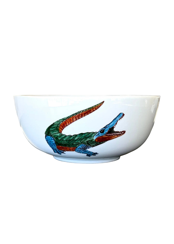 Hand Painted Florida Gator Game Day Serving Bowl