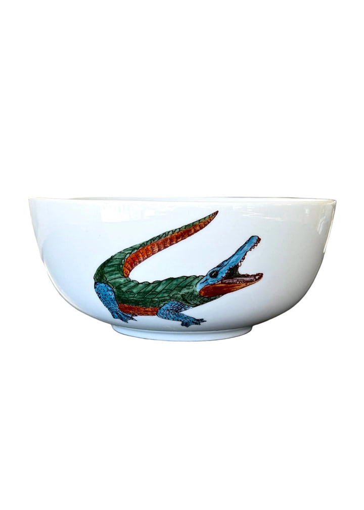 Hand Painted Florida Gator Game Day Serving Bowl