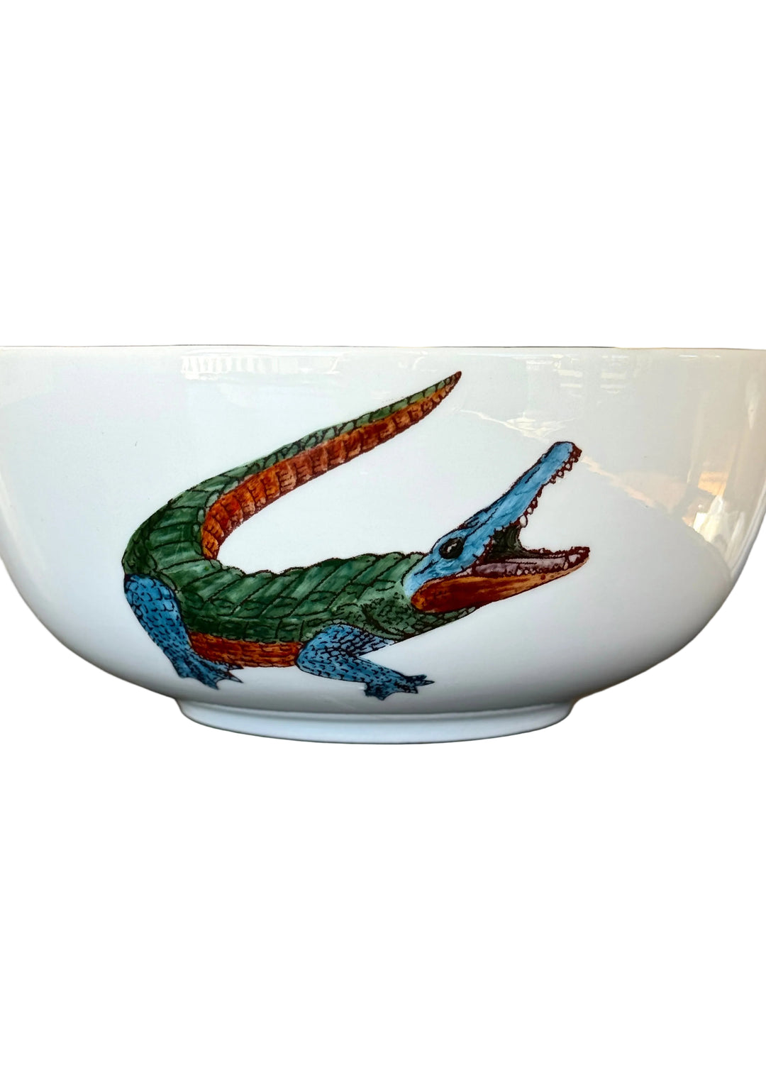 Hand Painted Florida Gator Game Day Serving Bowl