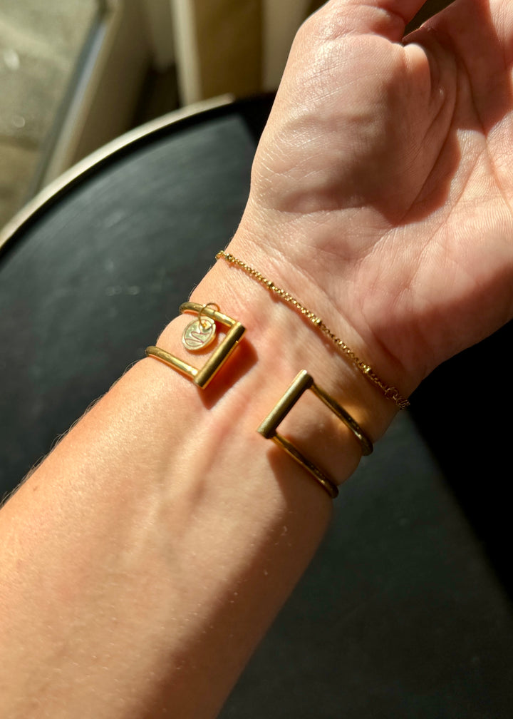 Florida Gator Gold Game Day Adjustable Gold Cuff Bracelet