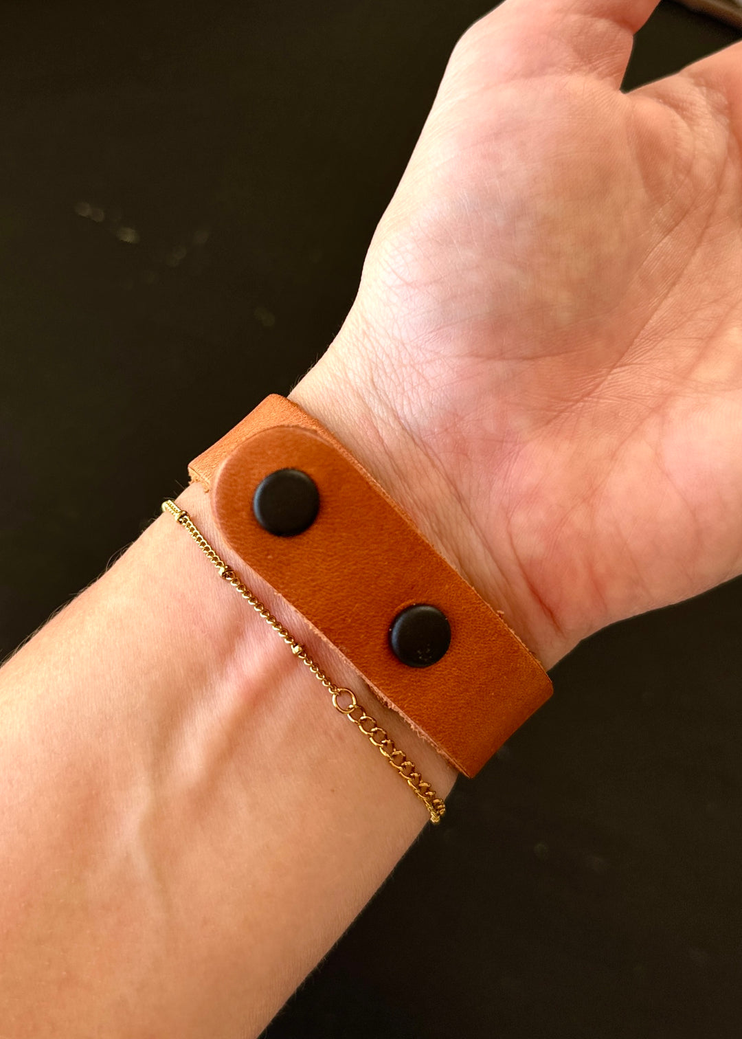 Gator Porcelain Pendant Leather Wrap Bracelet