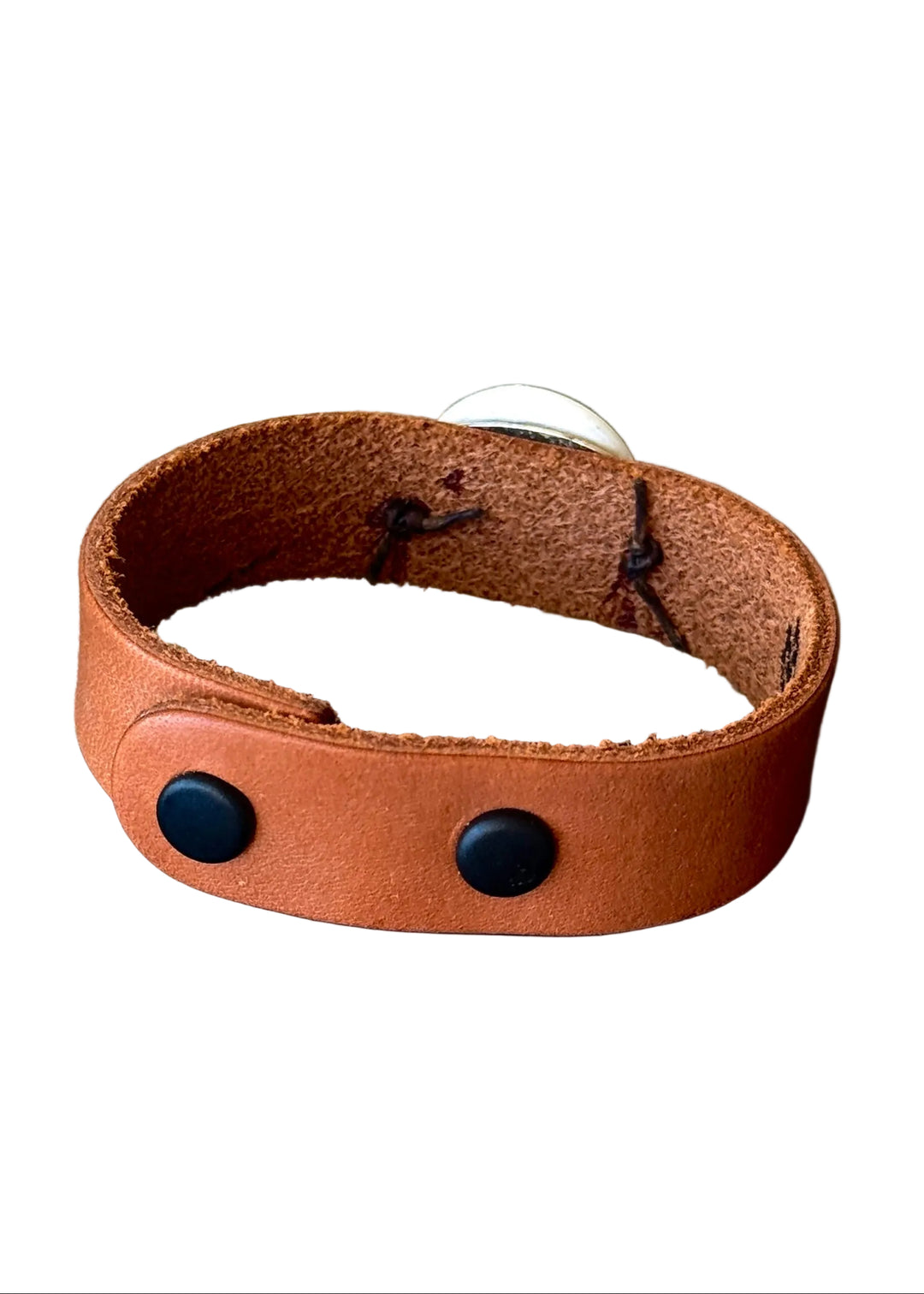 Gator Porcelain Pendant Leather Wrap Bracelet