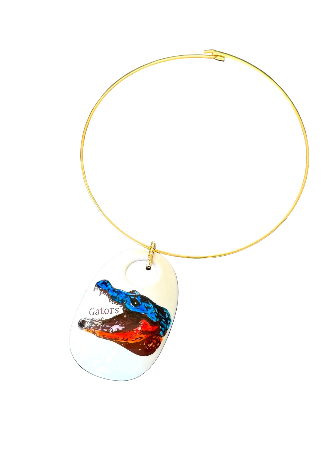 Florida Gator Game Day Gold Necklace