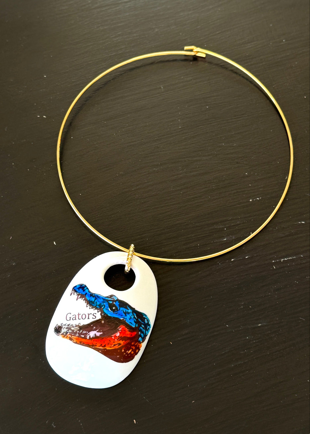 Florida Gator Game Day Gold Necklace