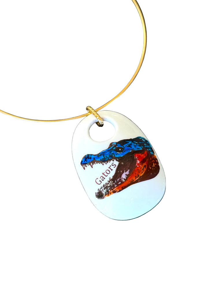Florida Gator Game Day Gold Necklace