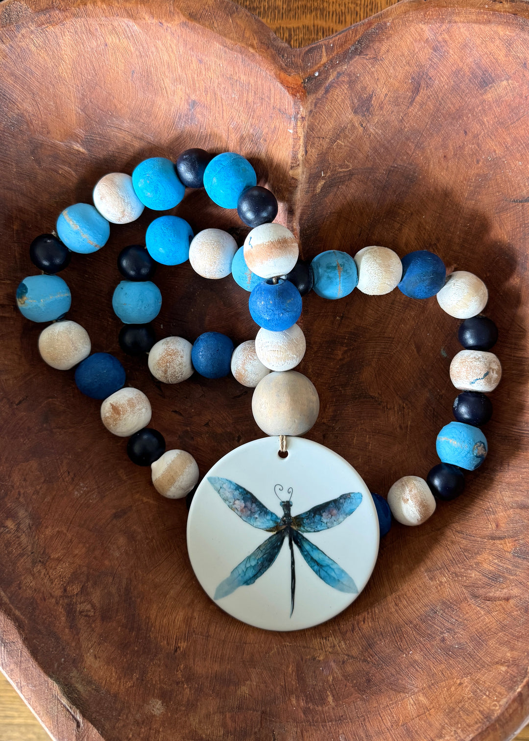 Tabletop Beads, dragon fly, blue