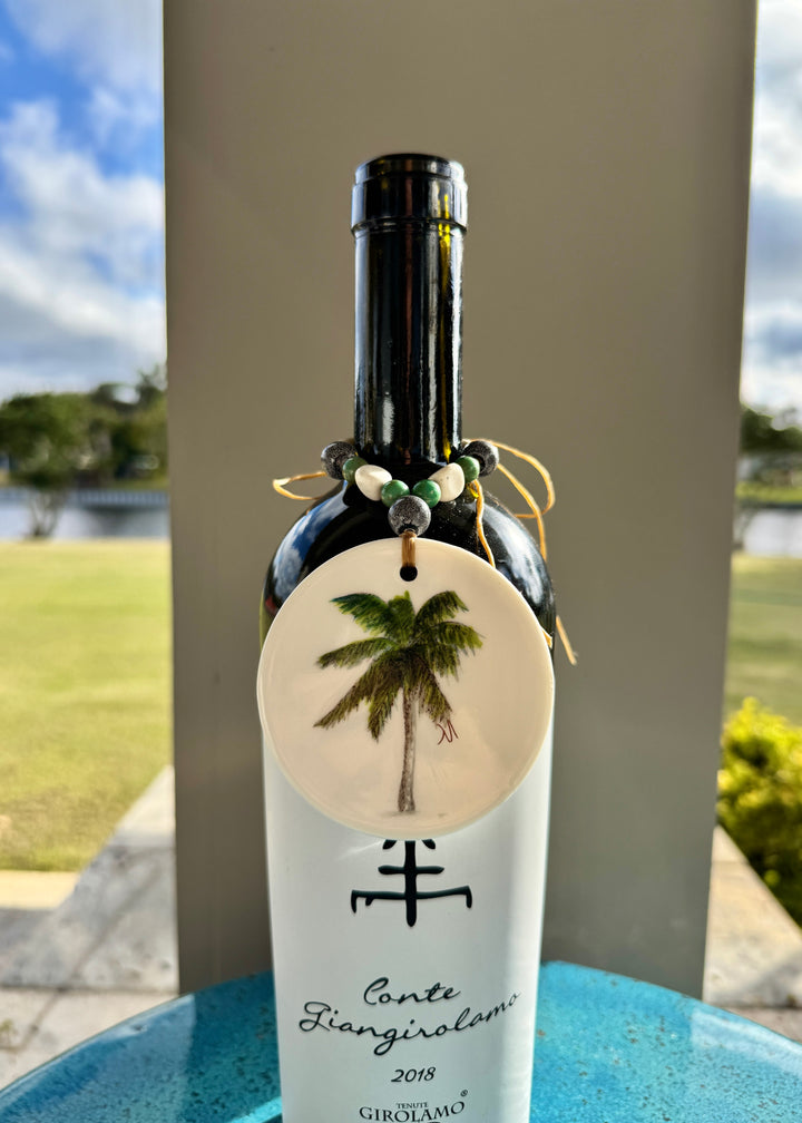 Palm Tree Beverage Tag