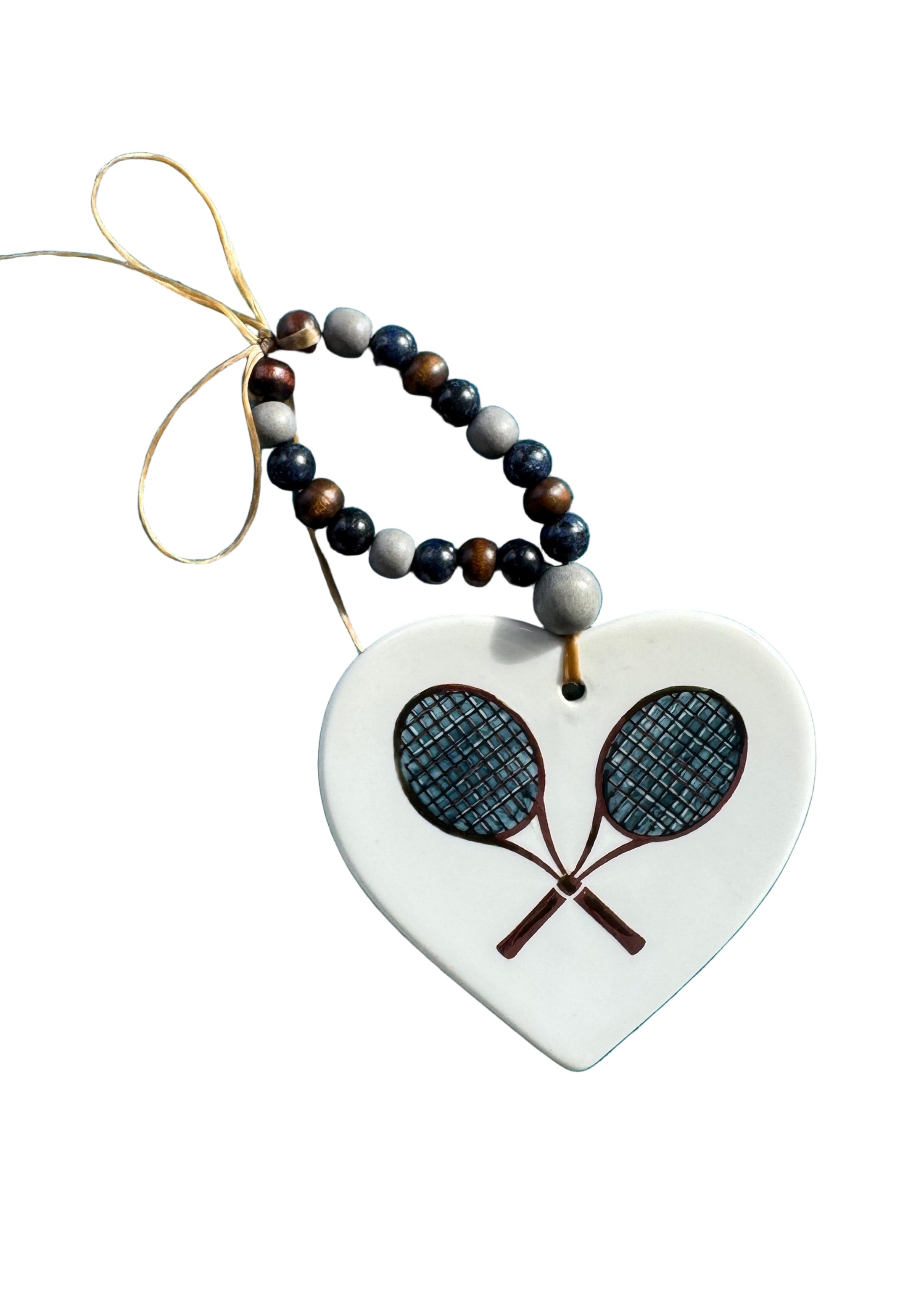 Tennis Porcelain Beverage Tag Barware Drink Charms
