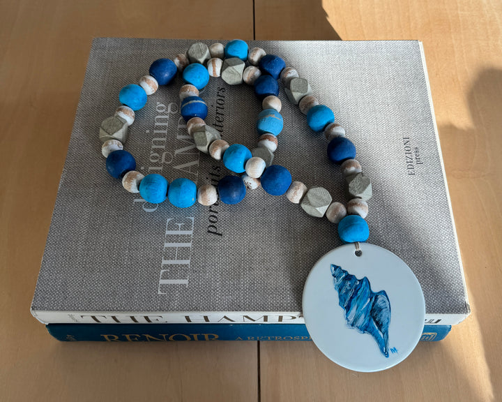 Blue Seashell Table Beads 2