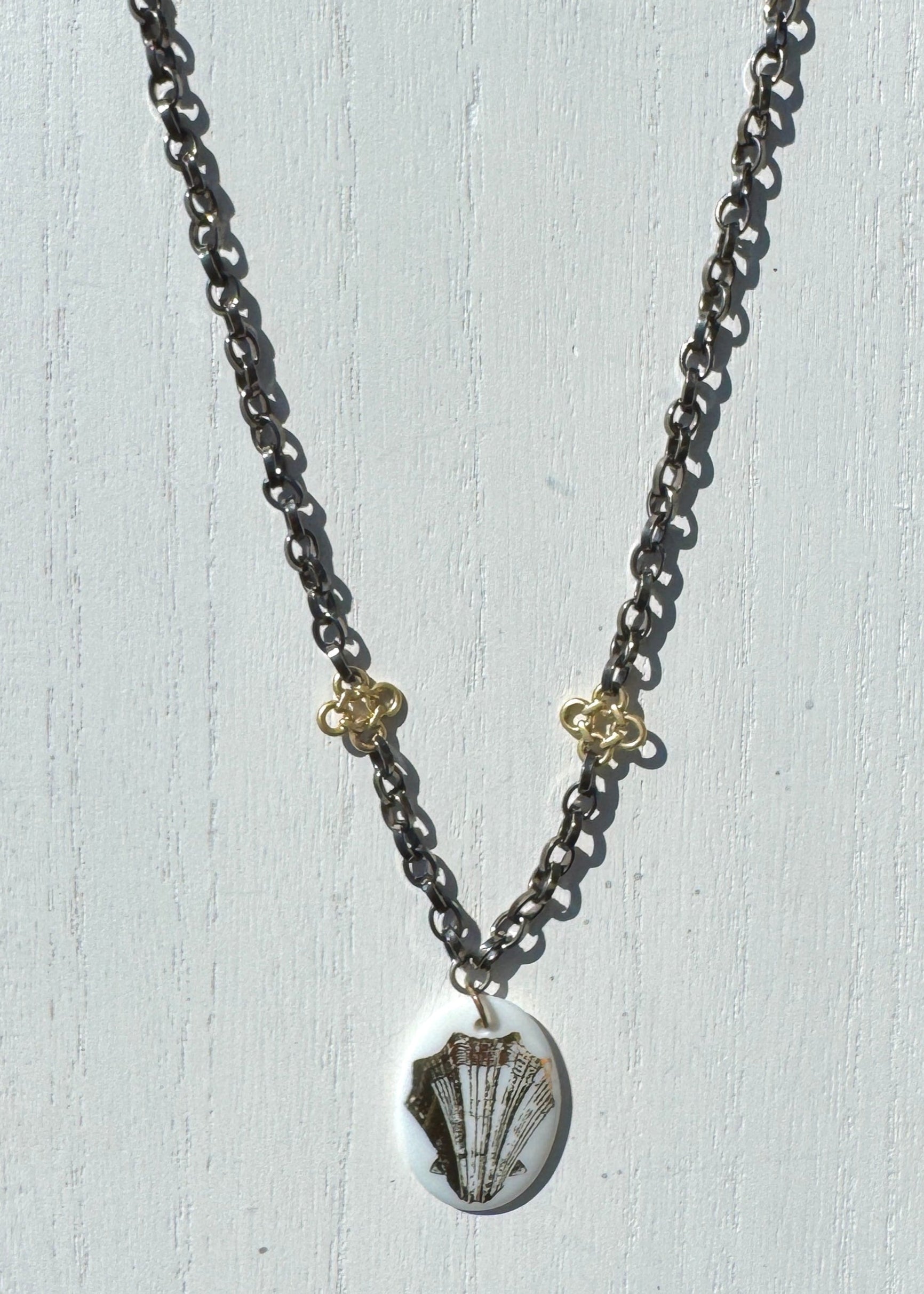 Seashell Necklace Gold Seashell Beach Lover jewelry Chain
