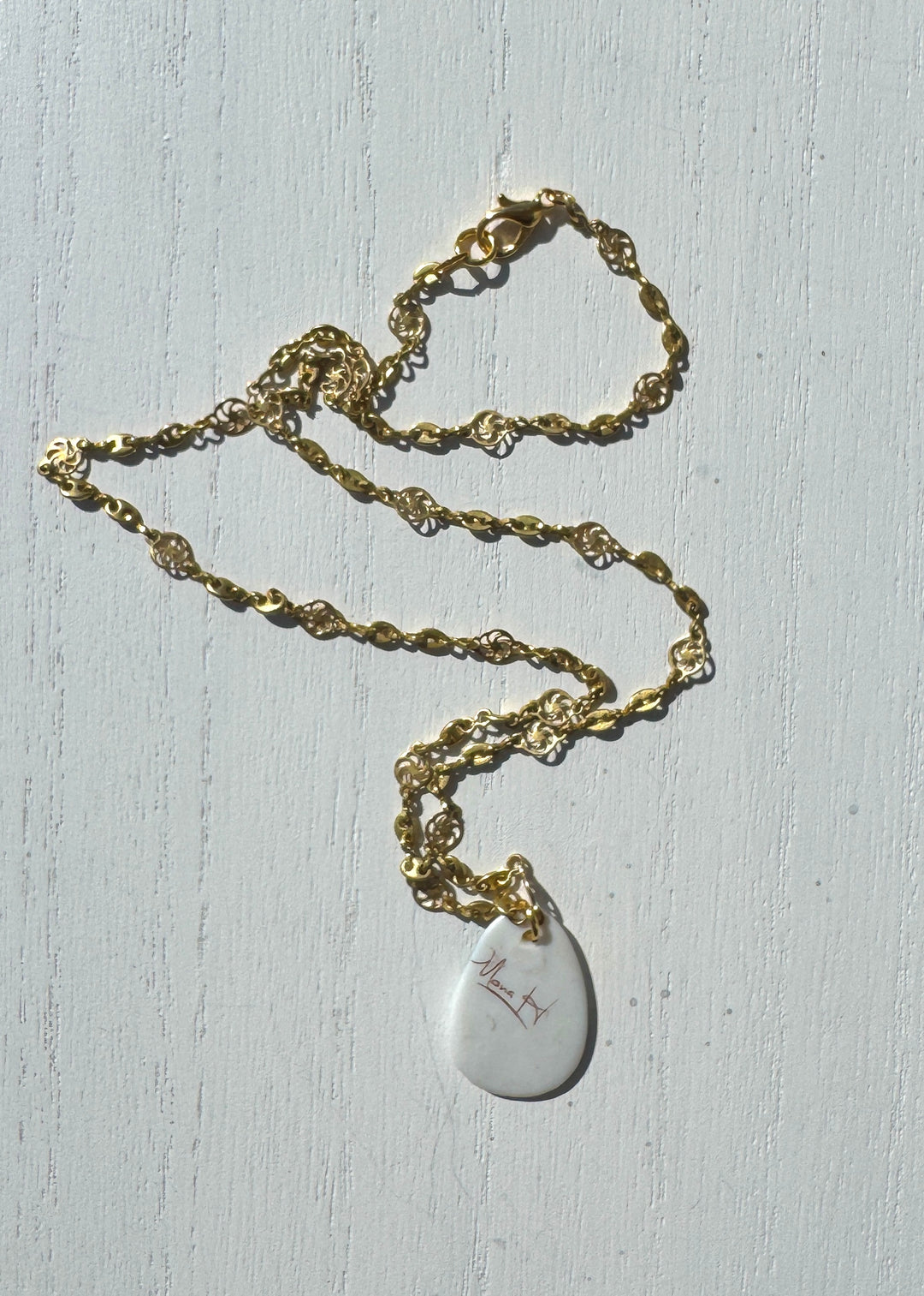 Oyster Shell Pendant Necklace