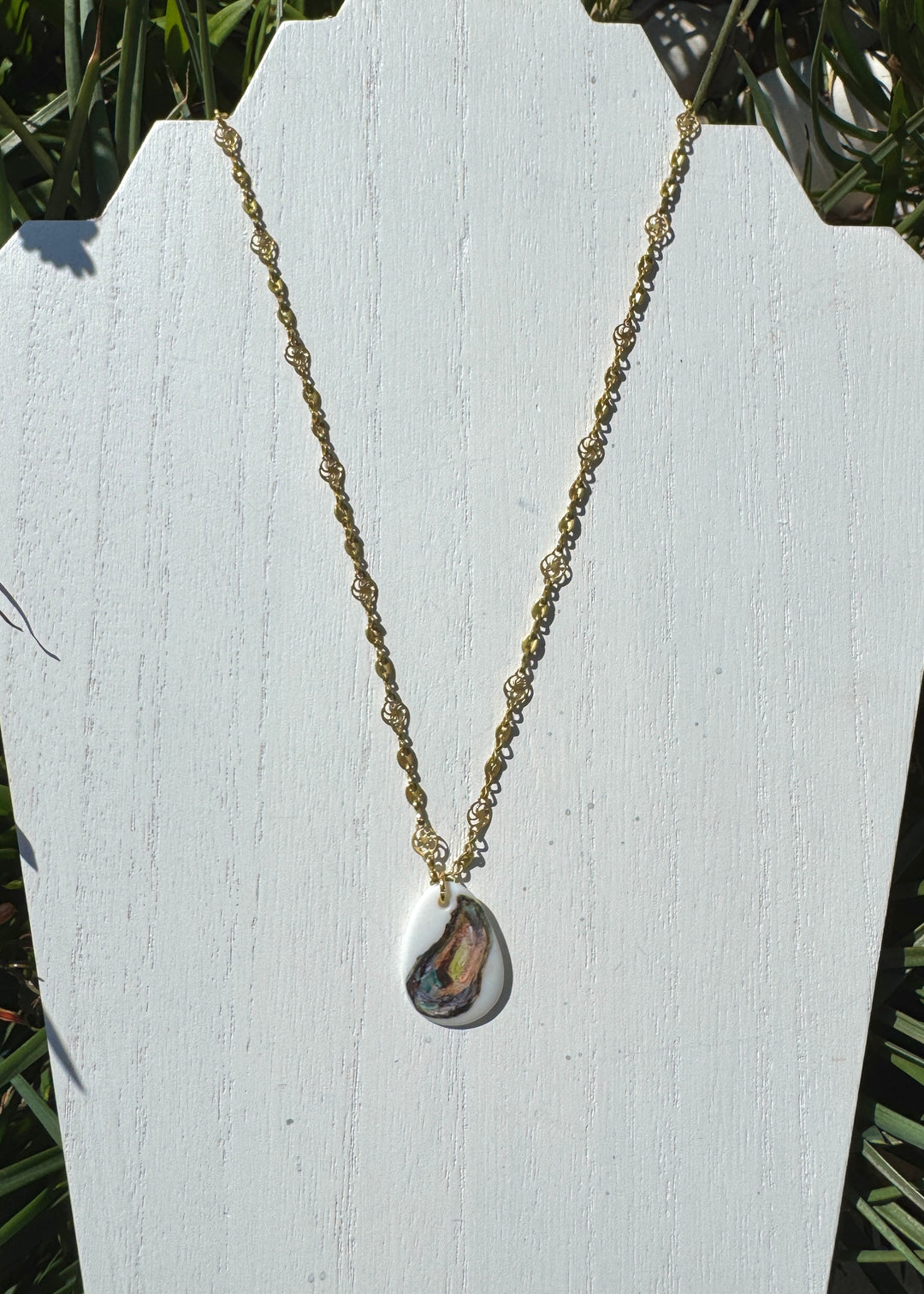 Oyster Shell Pendant Necklace