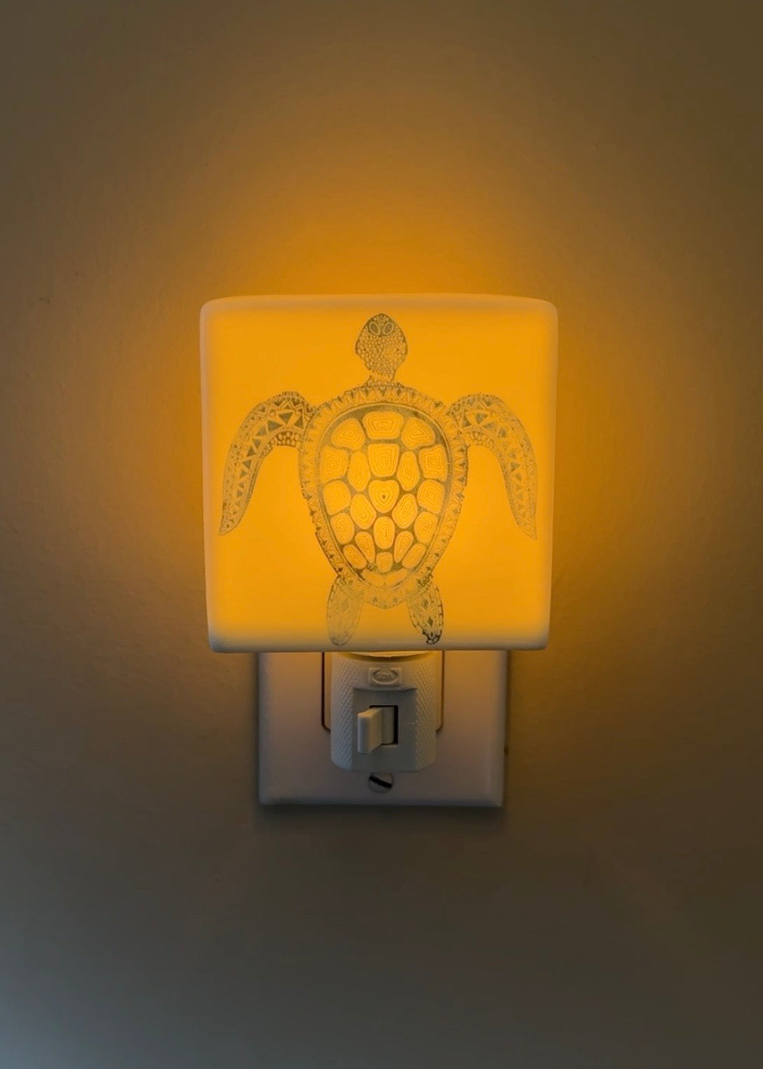 Sea Turtle Porcelain Nightlight
