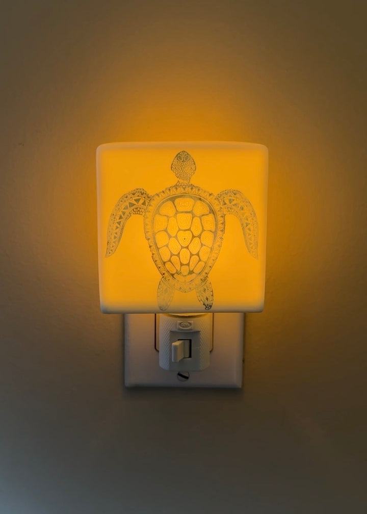 Sea Turtle Porcelain Nightlight