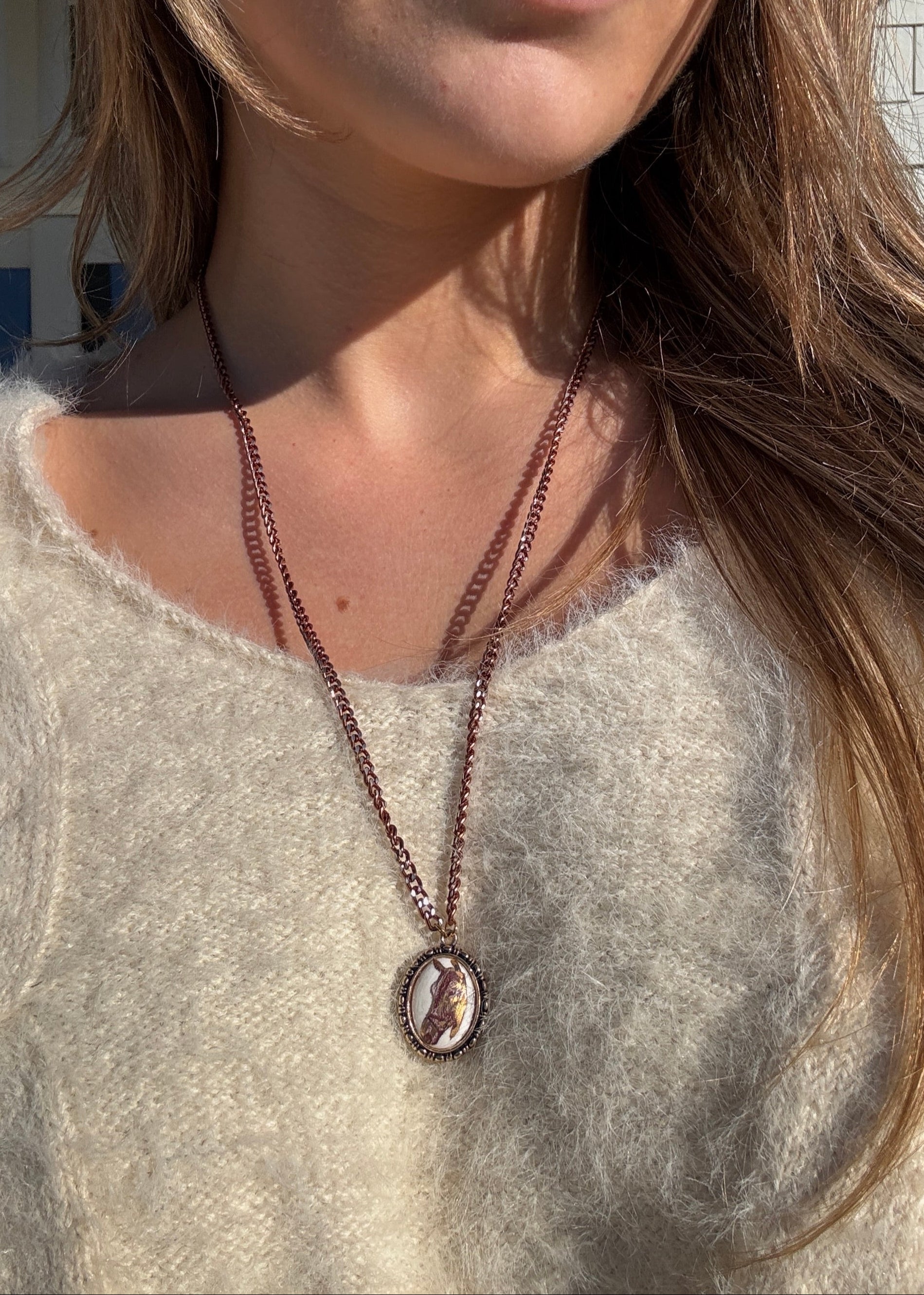 Horse Pendant Chain Necklace